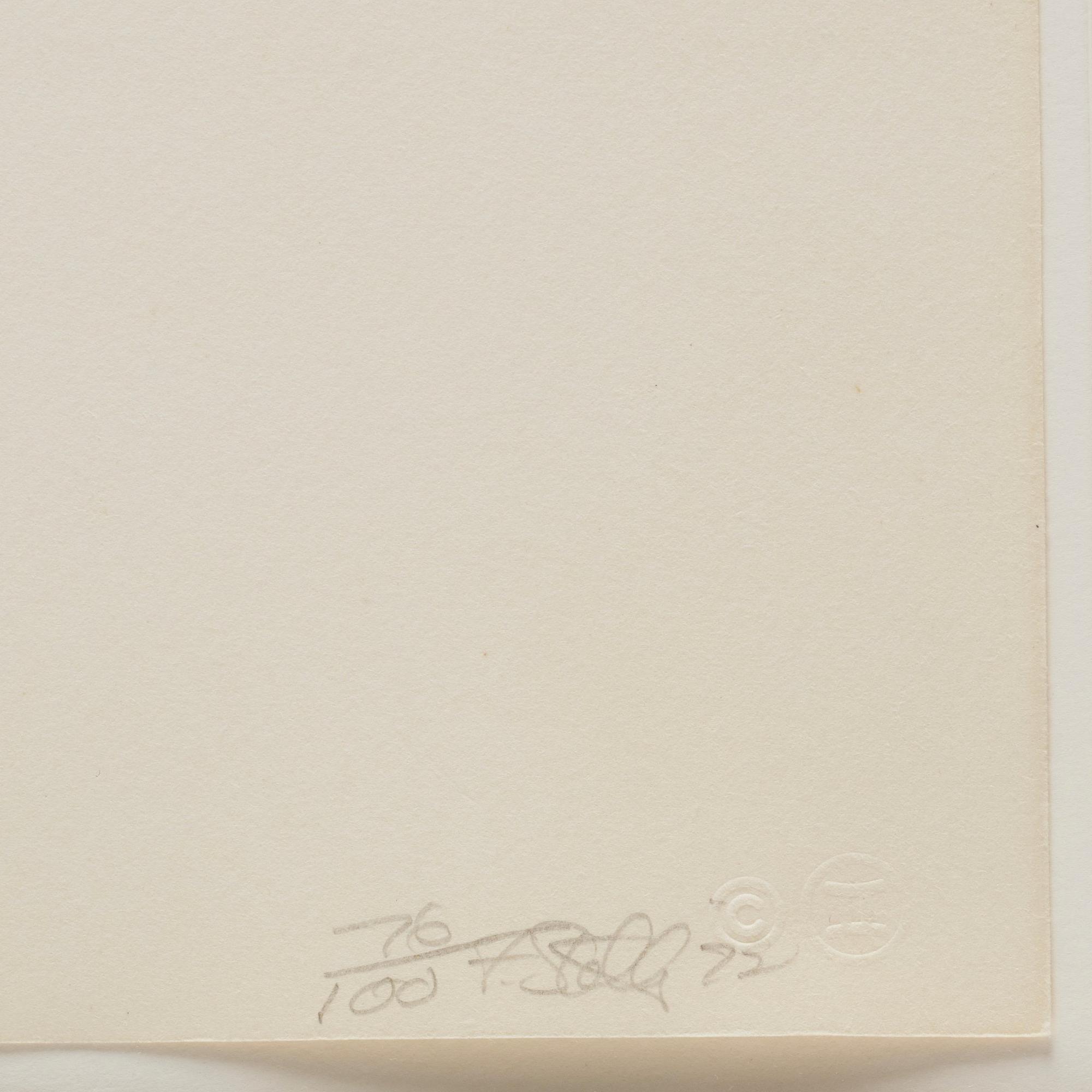 Frank Stella, "Charlotte Tokayer " ur "Purple Series".