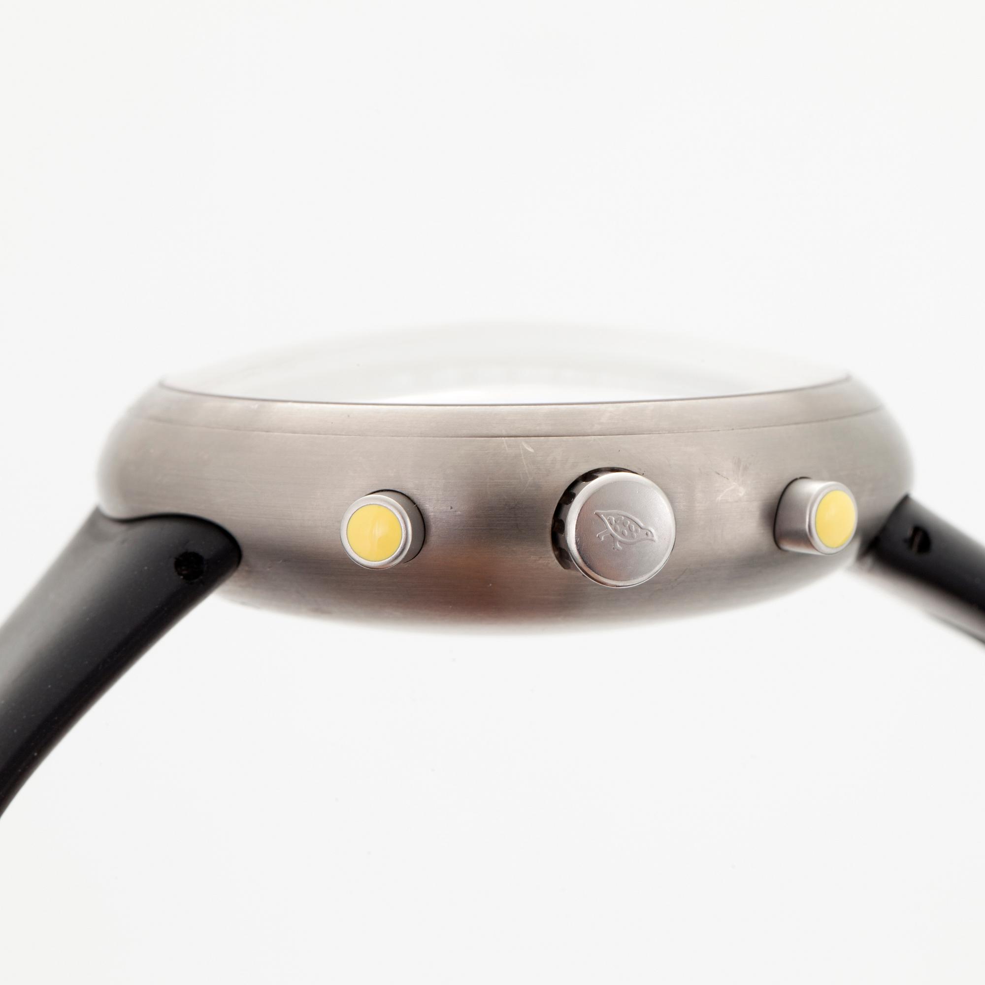 IKEPOD, Megapode, Chronometer, Marc Newson design, chronograph, wristwatch, 46 mm,