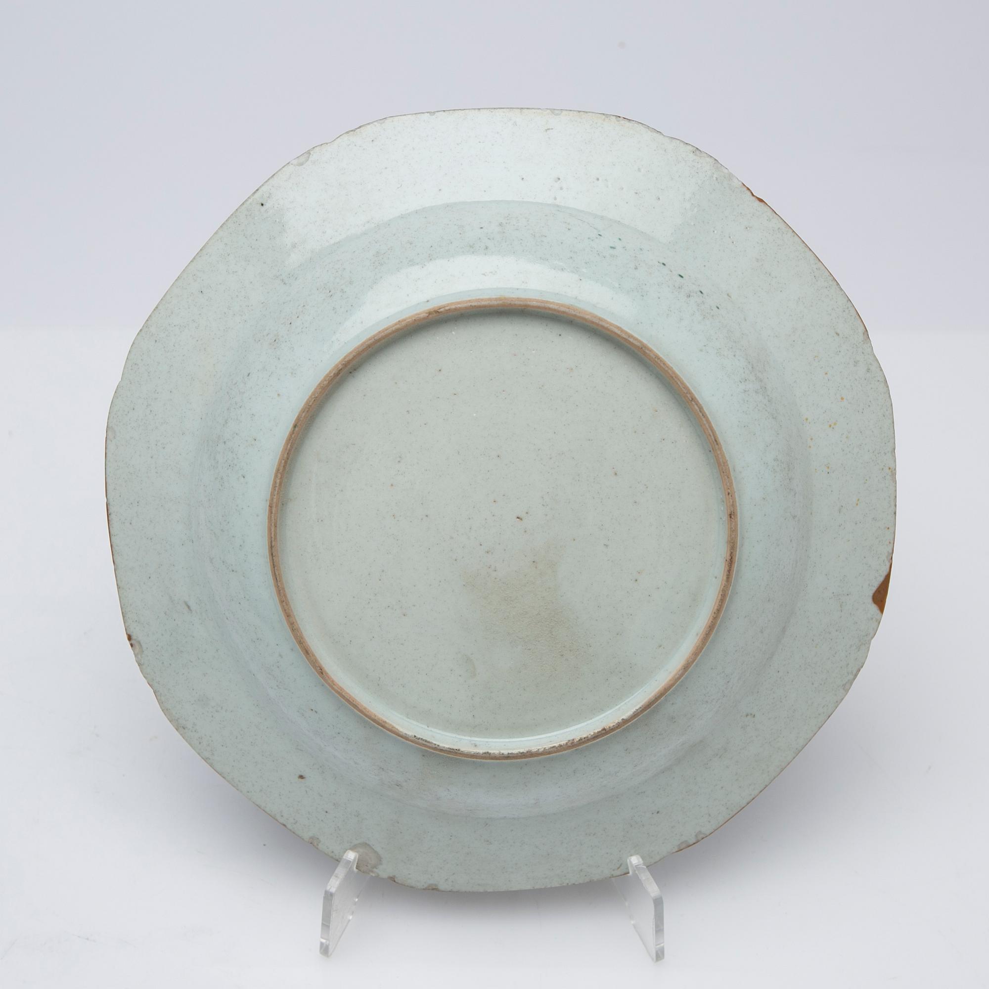 Tallrikar, 4 st, Kina, Qianlong (1736-95).
