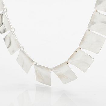 Björn Weckström, A sterling silver necklace 'Galactic peaks' for Lapponia 2001.