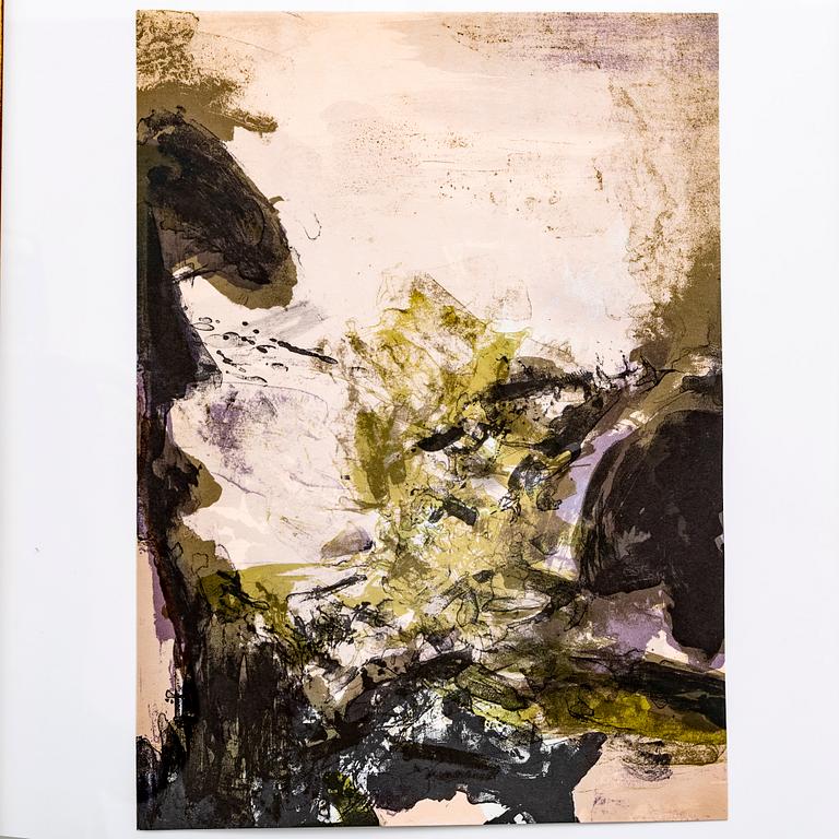 Zao Wou-ki, colour lithograph.