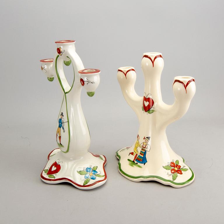 A set of two Rörstrand "Daldansen" candelabras.