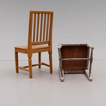 STOLAR, 4 st, allmoge, 1800-talets första hälft.