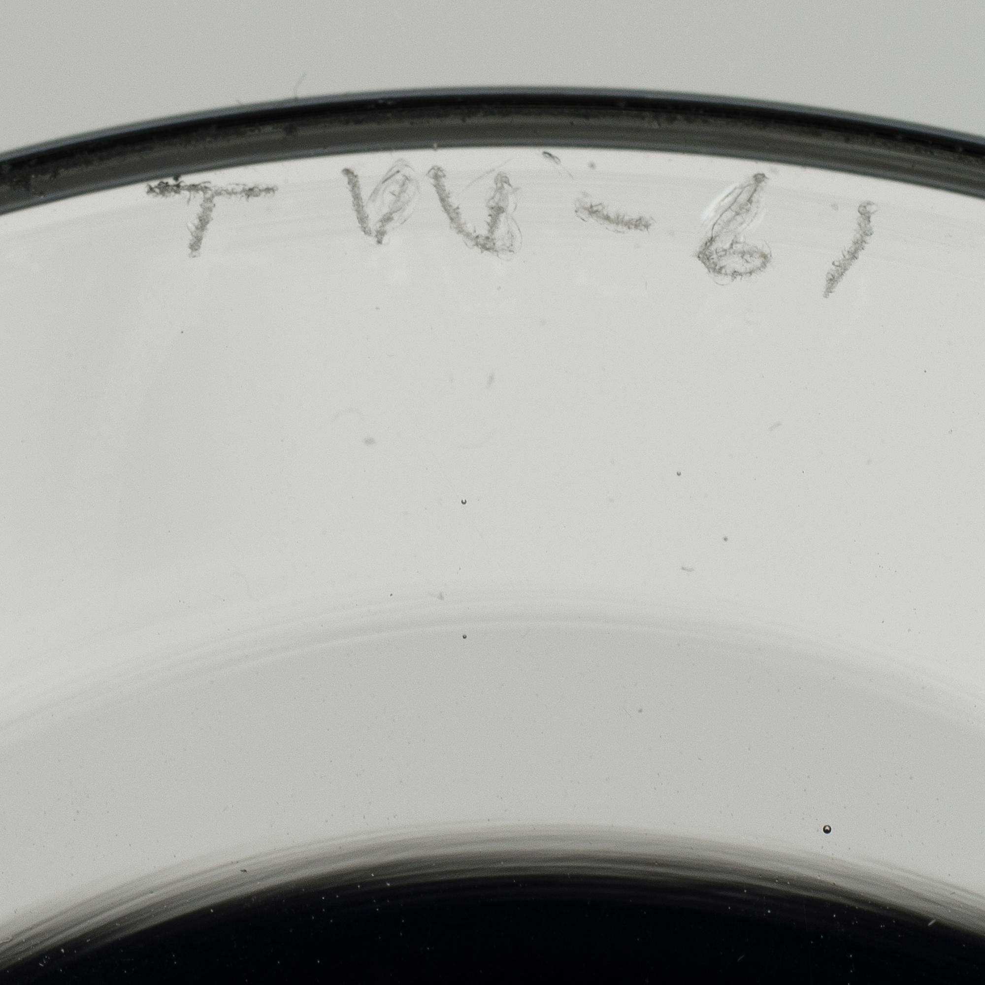 TAPIO WIRKKALA, VASER, 2 st, glas, modell 2727 och "Raito" 2780, signerade.