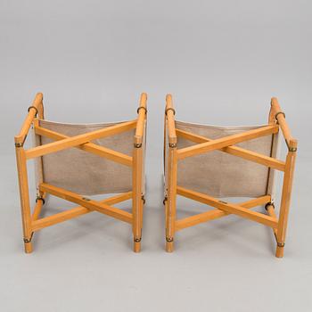 A pair of folding chairs for Interna, Denmark, late 20th Century.