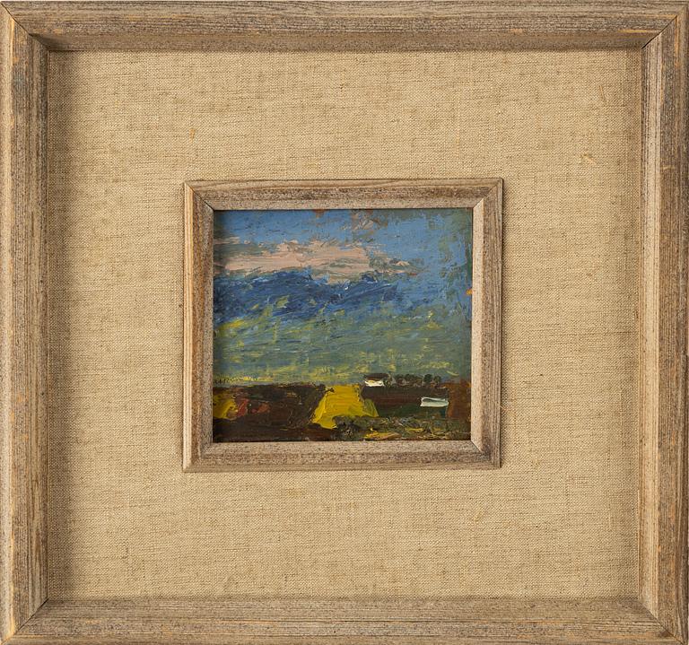 Christer Strömholm, olja på pannå, signerad och daterad -43.