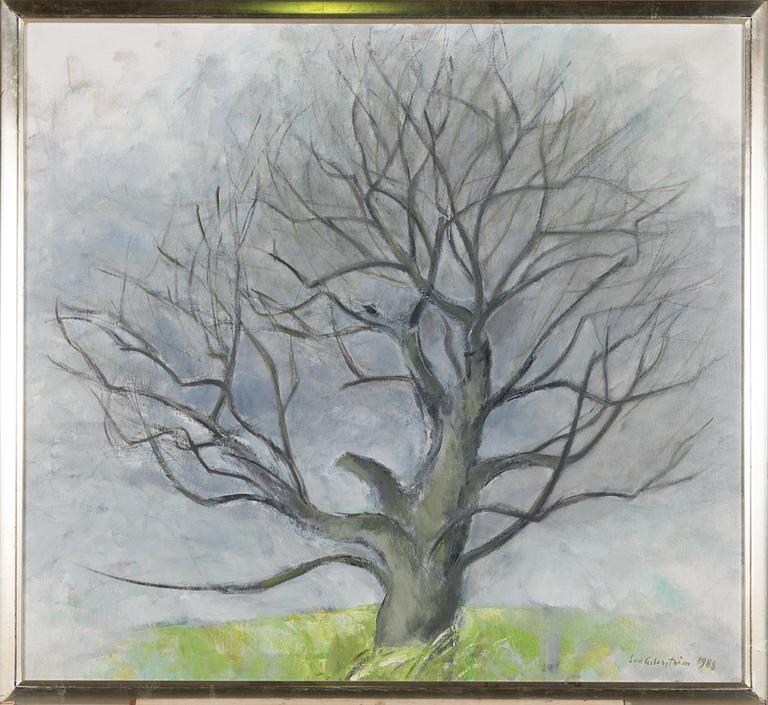 Eva Cederström, olja på duk, signerad och daterad 1988.