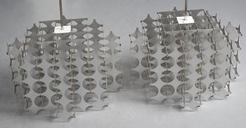 Mario Marenco, a pair of "Cynthia" ceiling lamps, for Artemide, Italy 1968.