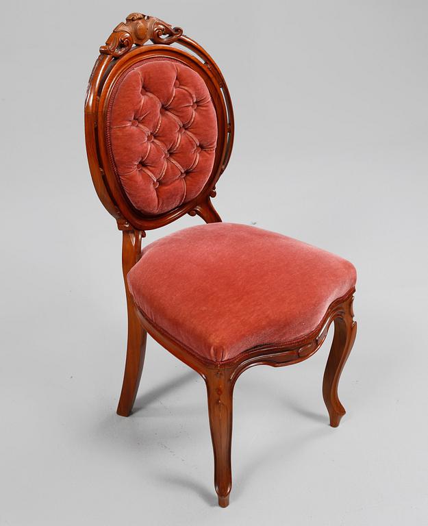 STOLAR, 6 st, nyrokoko, 1800-talets slut.