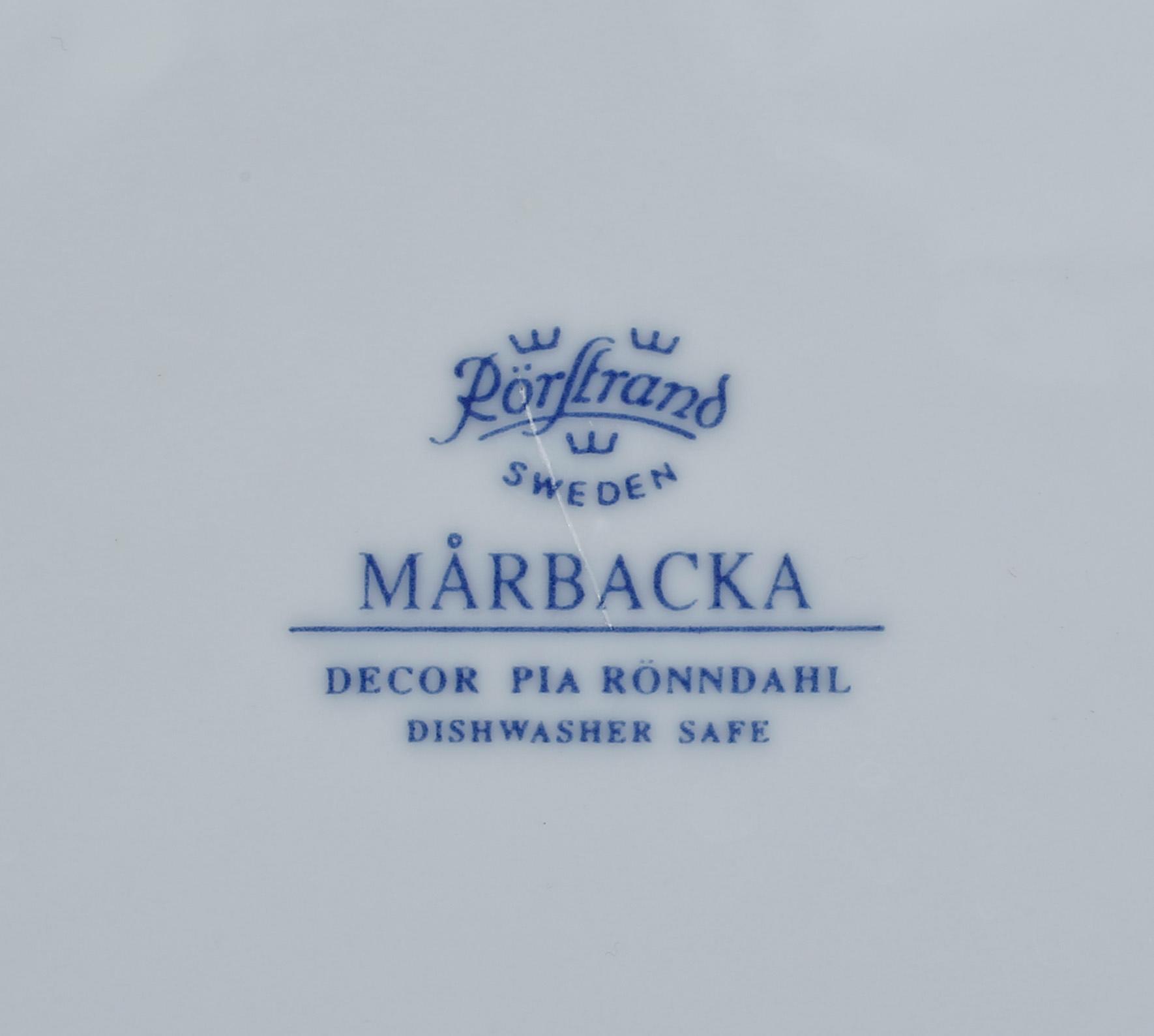 SERVIS, porslin, 49 delar, "Mårbacka", Rörstrand.