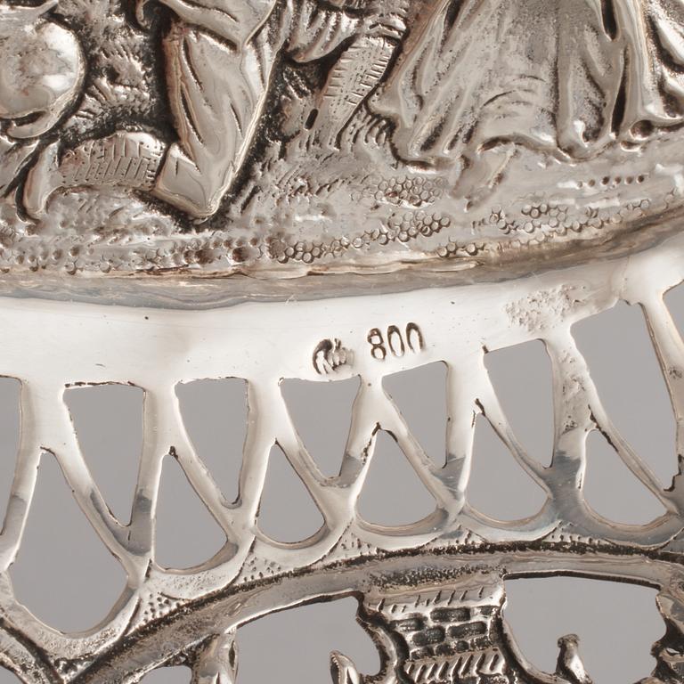 PARTI SILVER, 7 delar, mestadels Sverige, 1900-talets mitt/andra hälft, total vikt 364 g.