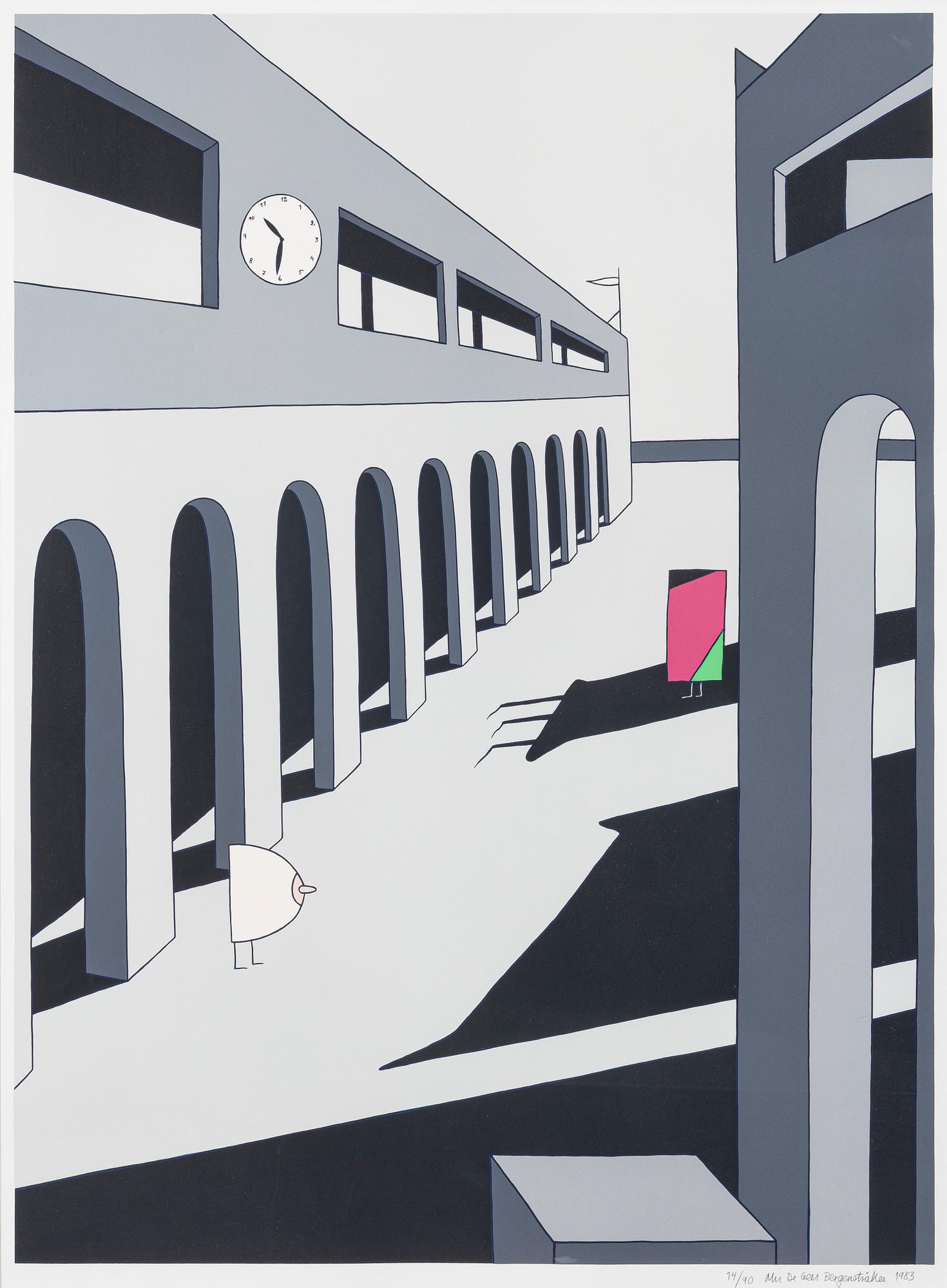 Marie-Louise Ekman, "En gatas melankoli - de Chirico och Baertling".