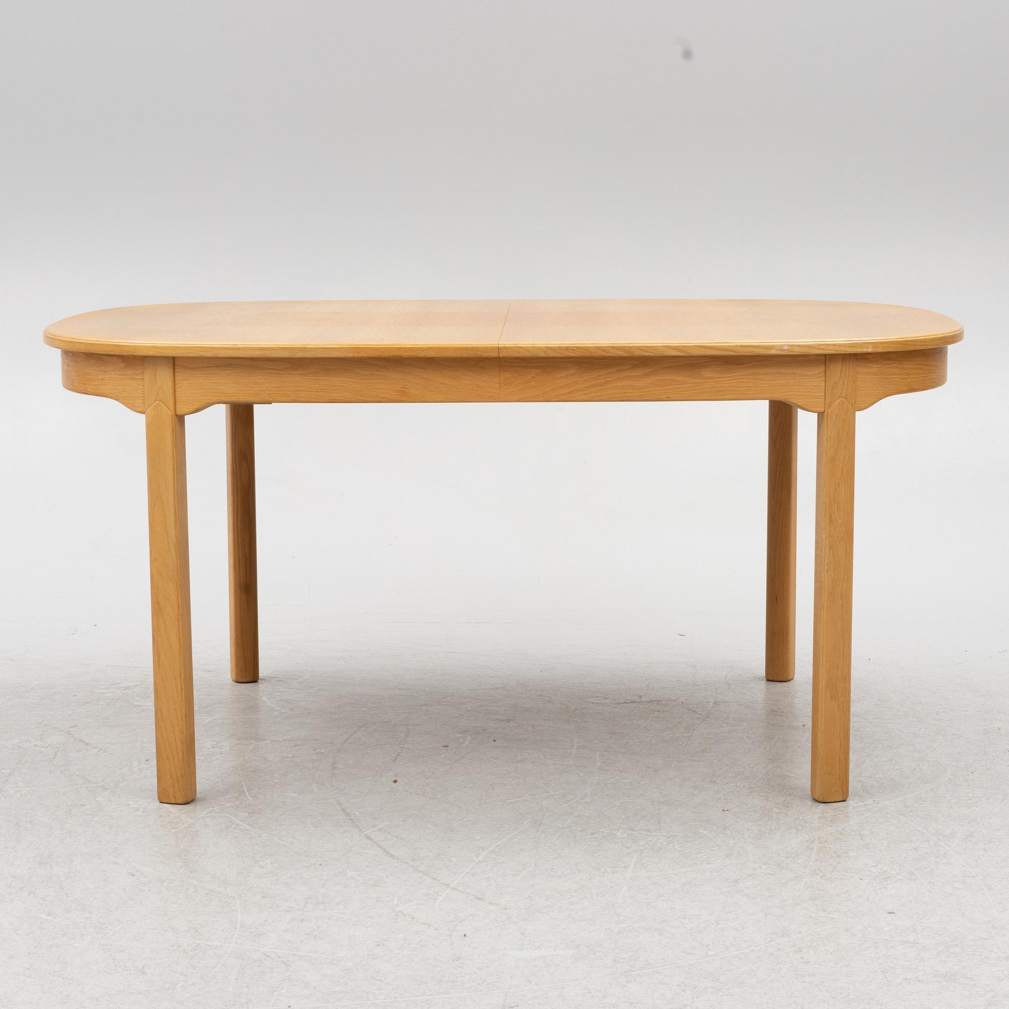 Carl Malmsten, Dining group of a table and four chairs, "Ambassador", Bodafors.