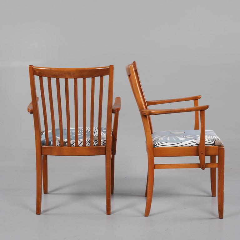 KARMSTOLAR, ett par, Lammhults möbler, 1960-tal.