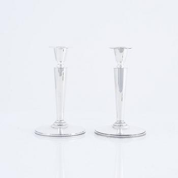 Eric Råström, a pair of silver candlesticks, CG Råström, Stockholm, 1955.