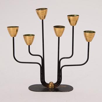 A candelabra by Gunnar Ander for Ystad Metall, third quarter of the 20th century.