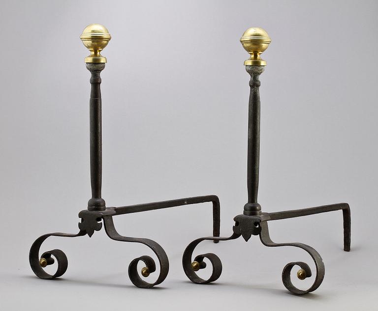 ELDHUNDAR,  järn, 1800-tal.