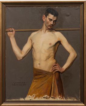 Arvid Werner Sundblad, Standing athlete.