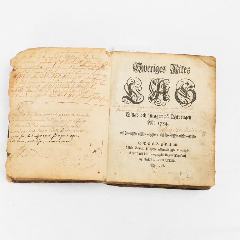 Proveniens: juristen Olof Rabenius (1730-1772).