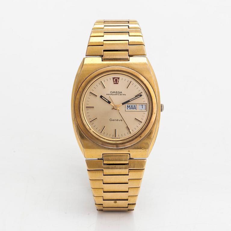 Omega, Megaquartz, 32 KHz, armbandsur, 39 mm.