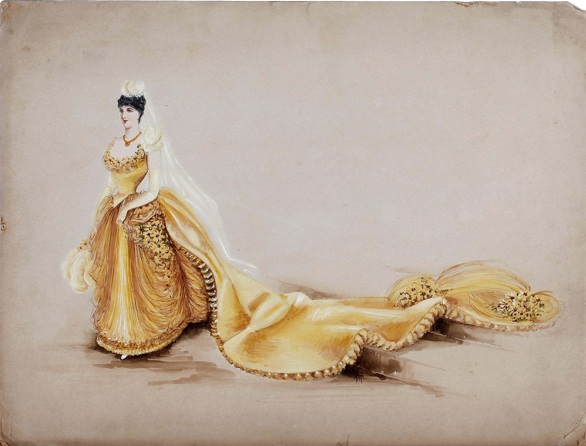 MODEPLANSCHER, 14 st, bla Ernest Leduc, 21 rue des Acacias, Montmartre, Paris 1800-talets andra hälft.