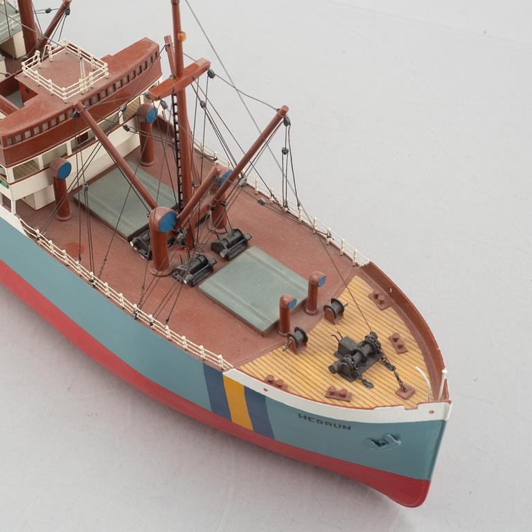 Ship model, "Hedrun", second half of the 20th century.