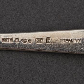 A Swedish 20th century 51 piece sterling silver cutley-set, marked CGH, Stockholm 1960.
