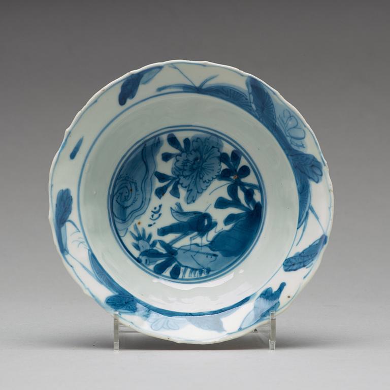 A set of ten blue and white dishes, Ming dynasty, Wanli (1572-1623).