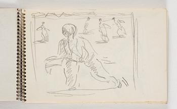 Lotte Laserstein, 10 små skissblock med teckningar.