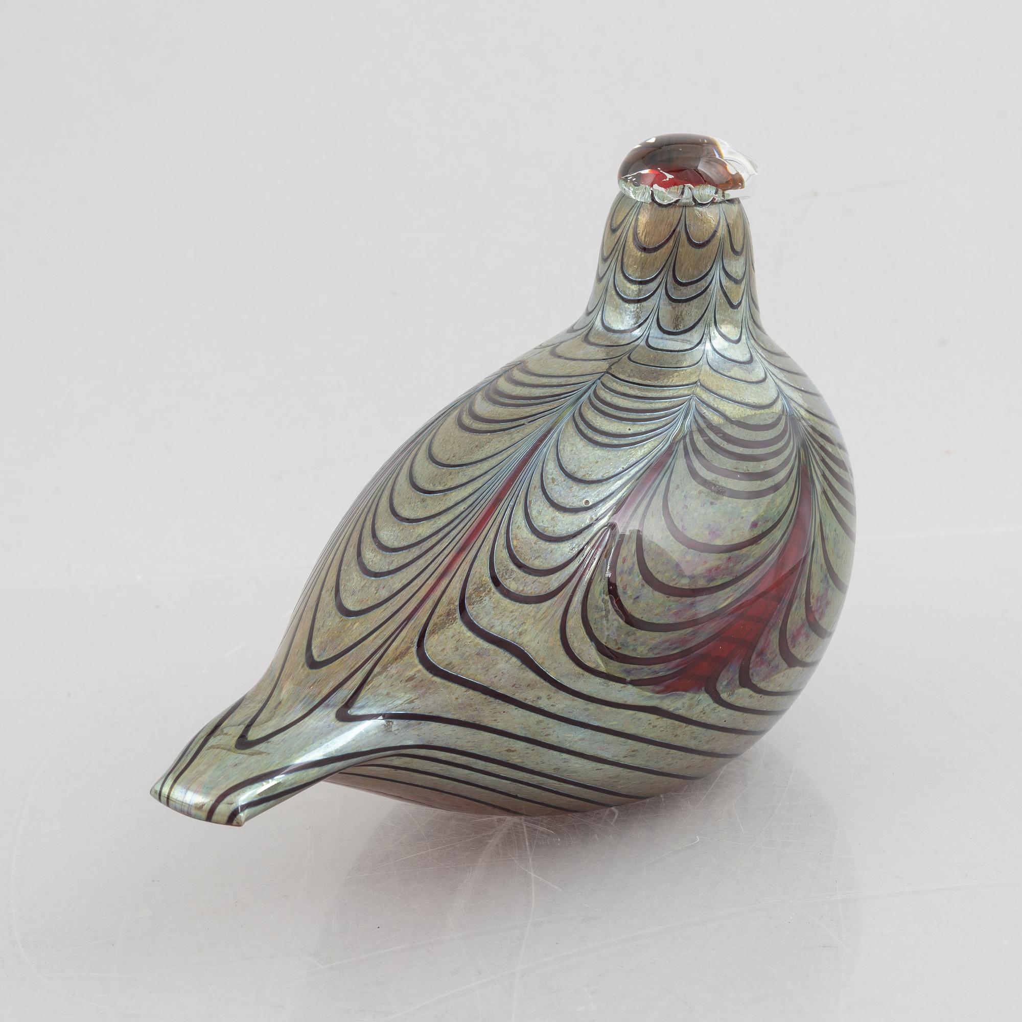 Oiva Toikka, a glass bird, Nuutajärvi Notsjö, Finland.