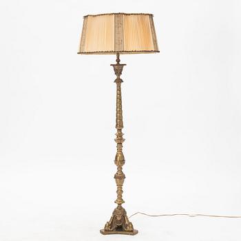 A bronze floor lamp, first half of the 20th century.