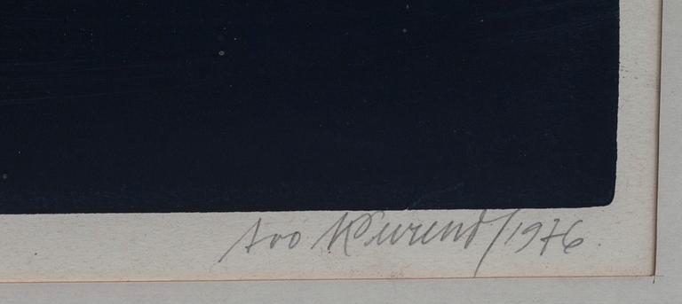AVO KEEREND, grafiskt blad, signerad och daterad 1976, numrerad 16/25.