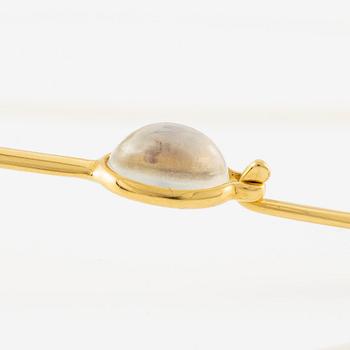 Vivianna Torun Bülow-Hübe, a necklace, 18K gold set with a moonstone, Jakarta.