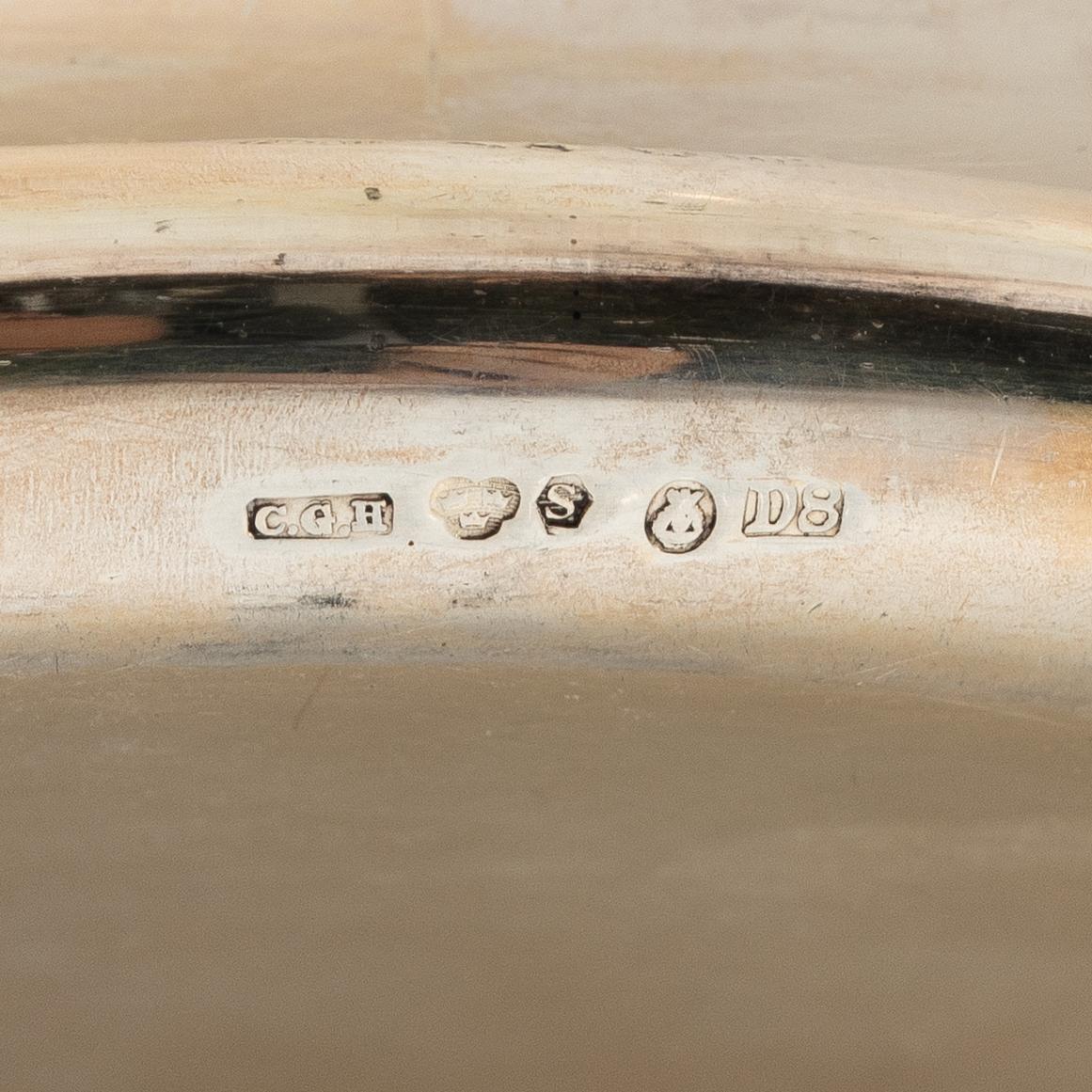 Two silver dishes and a bowl, silver, including with mark of A Michelsen, Denmark 1929.