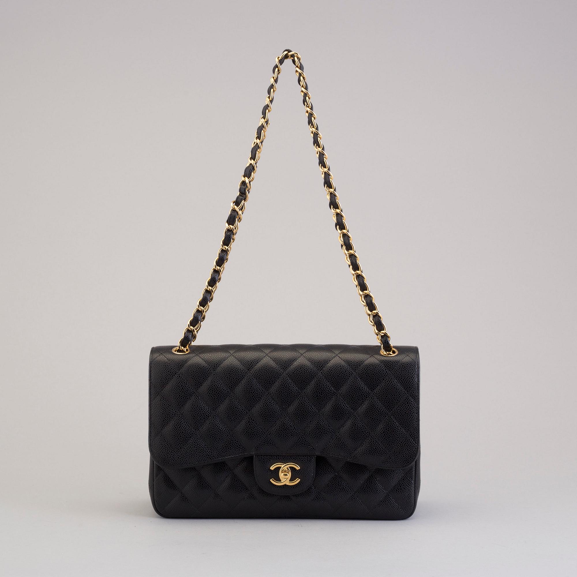 VÄSKA, "Double flap bag maxi", Chanel 2015-16.