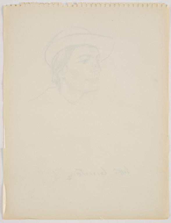 Lotte Laserstein, Woman with a hat.