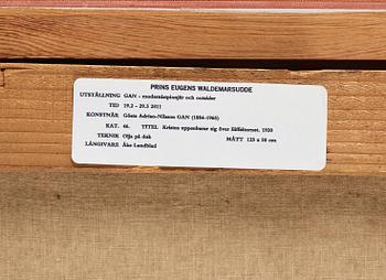 Gösta Adrian-Nilsson, "Christ revealed above the Eiffel Tower" (Kristus uppenbarar sig över Eiffeltornet (Kristus tillägnad)).