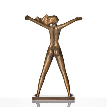 Stig Blomberg, skulptur, "Fritidsflickan", även kallad "Våren", brons, Ystad-Metall.