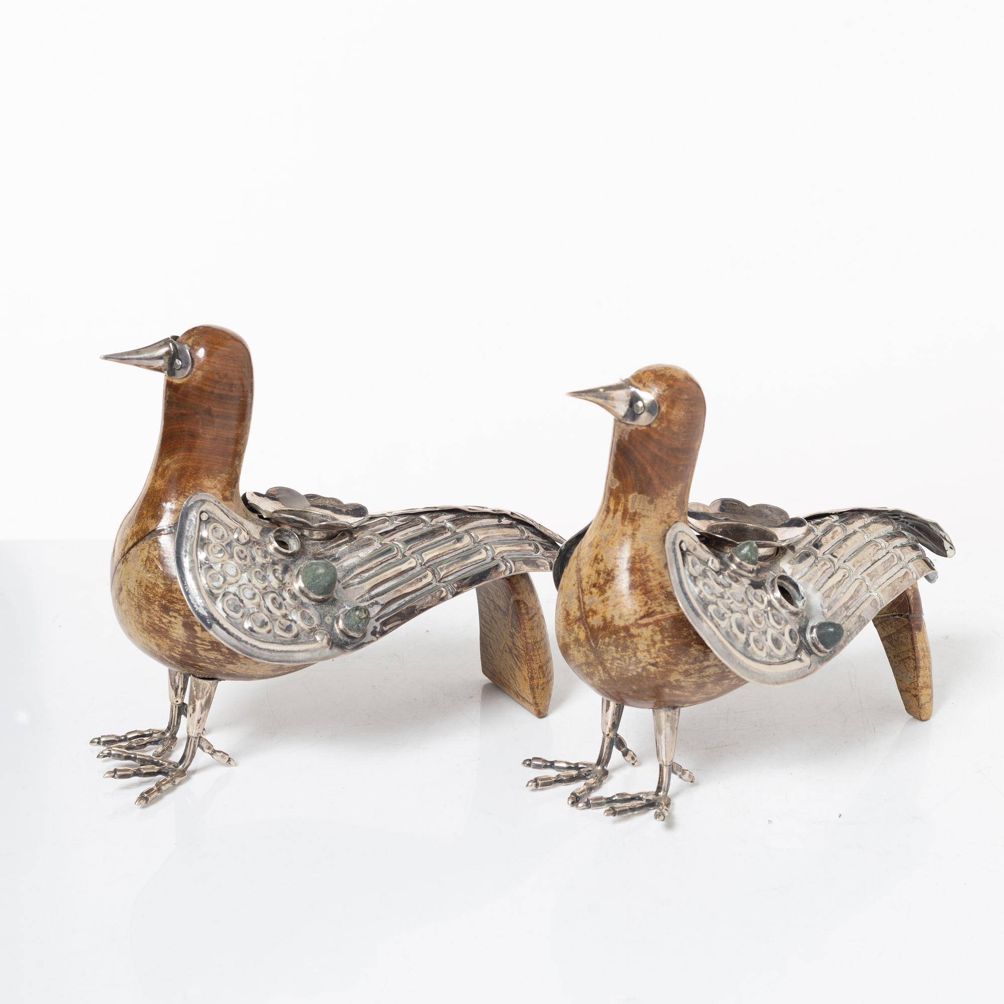 A pair of candlesticks, 20th century.