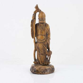 A soapstone figure of sholaou, China, 20th Century.