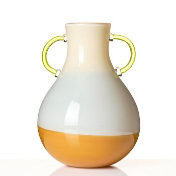 Gunnel Sahlin, urna, glas, Pilchuck Glass School, Seattle, 1995, blåst av Dante Marioni.