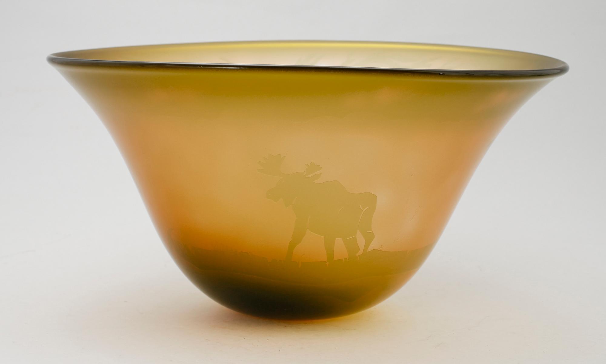 SKÅL, glas, Orrefors 1989.