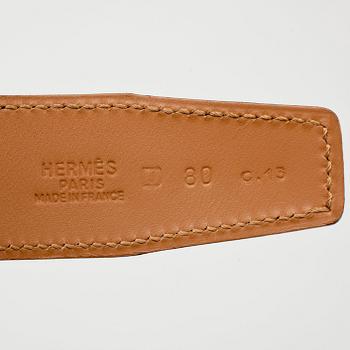 HERMÈS, belt without buckle.