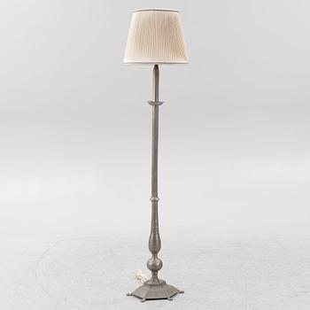 Floor lamp, tin, 1920s-30s.