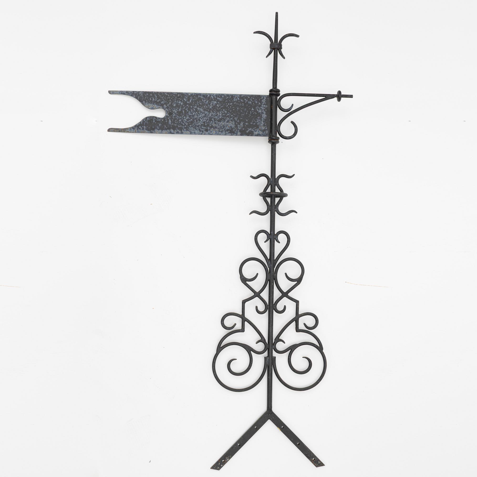 Weather vane, wrought iron, second half of the 20th century.
