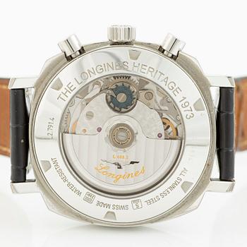 Longines, Heritage 1973, chronograph, wristwatch, 40 mm.