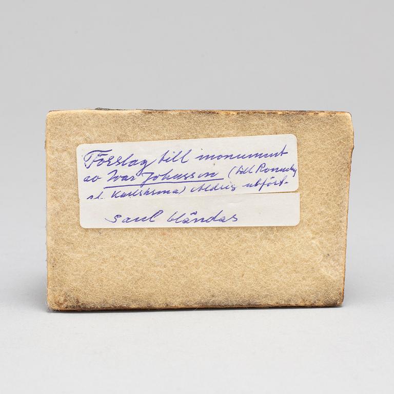 IVAR JOHNSSON, Sculpture. Bronze, unsigned. Height 4.5 cm, length 9 cm.