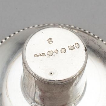 GAB, ljusstakar, ett par, silver, Stockholm, 1916.