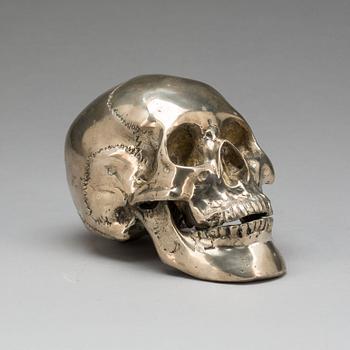 SKULPTUR, försilvrad mässing, sent 1900-tal.