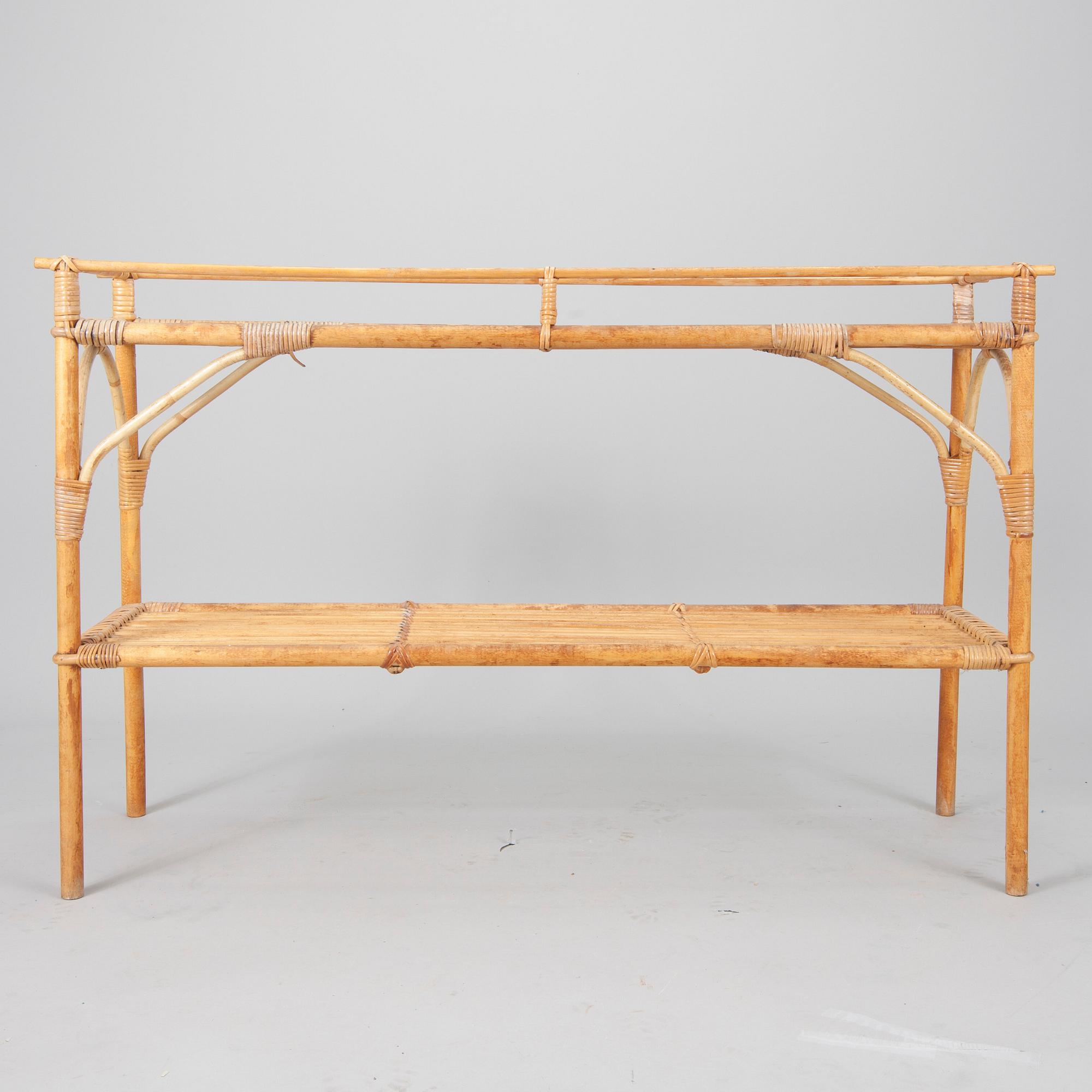 BLOMBORD, rotting och glas, 1950/60-tal.